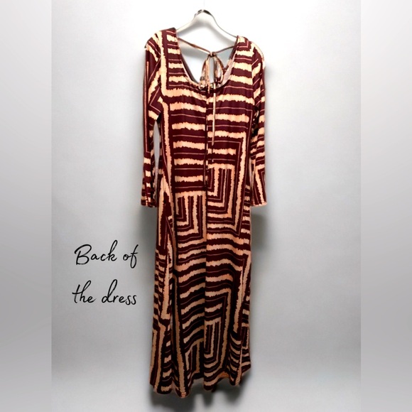 NWT Women’s Bohemian Style Casual Maxi Beach Dress Multi Color Size M - Picture 6 of 7